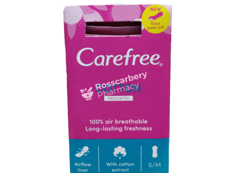 Carefree Cotton Unscented Pantyliners - S M Online Sale