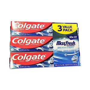 Colgate MaxFresh Cool Mint 6.3 oz 3-Count For Cheap