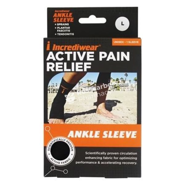 Incrediwear Active Pain Relief  Ankle Sleeve  - Black Fashion