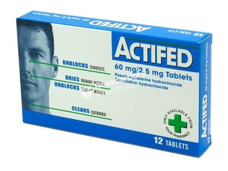 Actifed 60mg 2.5mg Tablets Online Sale