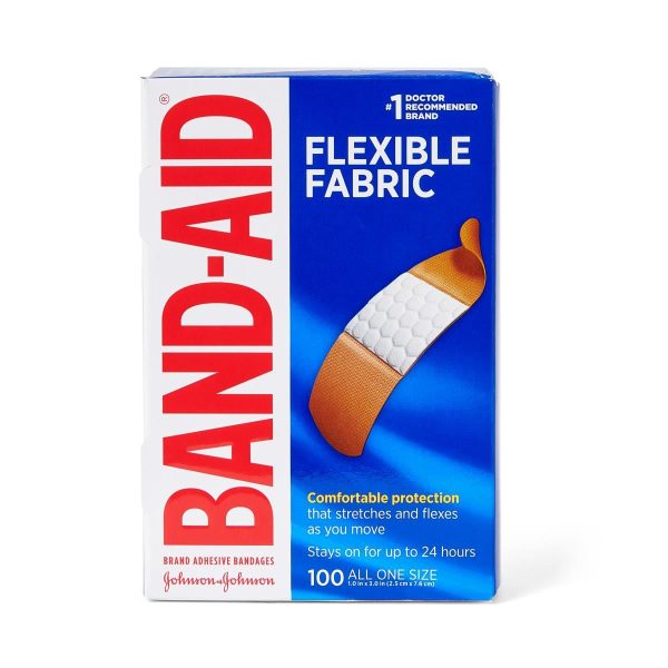 BAND-AID Flexible Fabric Bandages One Size 100Ct on Sale