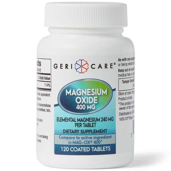 GeriCare Magnesium Oxide Tablet 400mg 120Ct For Discount