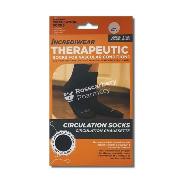 Incrediwear Therapeutic Circulation Socks  - Black Online now