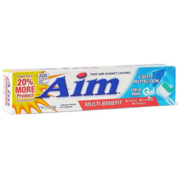 Aim Cavity Protection Mint Gel Toothpaste 5.5oz 1Ct Hot on Sale