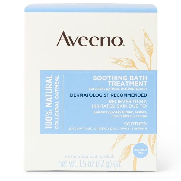 Aveeno Soothing Bath Treatment 1.5oz 8Ct Hot on Sale