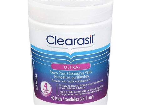 Clearasil Ultra Deep Pore Cleansing Pads 90Ct For Sale