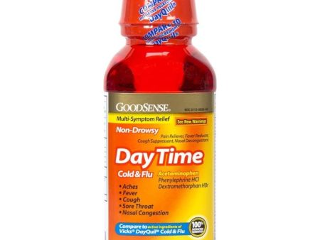 GoodSense Day Cold Flu Multi-Symptom Liquid 12oz 1Ct For Cheap