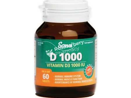 Sona - D 1000 Vitamin D3 1000IU One-A-Day 60 tablets Sale