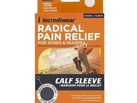 Incrediwear Active Pain Relief Calf Sleeve Large - Charcoal Cheap