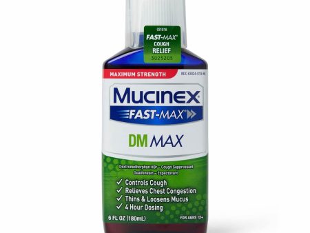 Mucinex Fast-Max DM Cold & Cough Relief Syrup 6oz 1Ct Sale