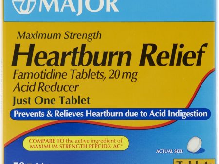 MAJOR Maximum Strength Heartburn Relief 20mg 50Ct Online