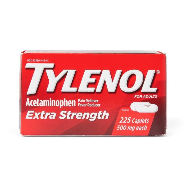 Tylenol Extra Strength Caplets 225Ct Online Hot Sale