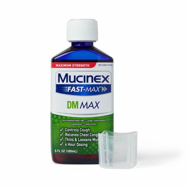 Mucinex Fast-Max DM Cold & Cough Relief Syrup 6oz 1Ct Sale