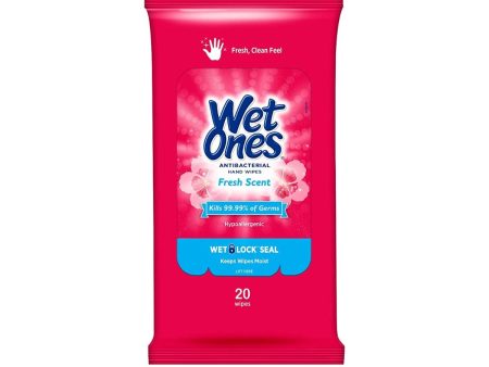 Wet Ones Antibacterial Hand Wipes 20Ct For Sale