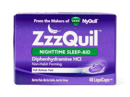 Vicks ZzzQuil Nighttime Sleep Aid LiquiCaps 48Ct on Sale