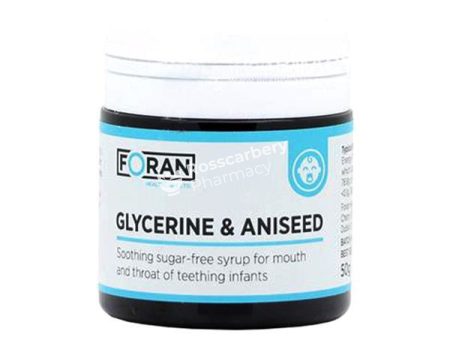 FORAN Glycerine & Aniseed Sugar Free Syrup for Teething Infants Supply