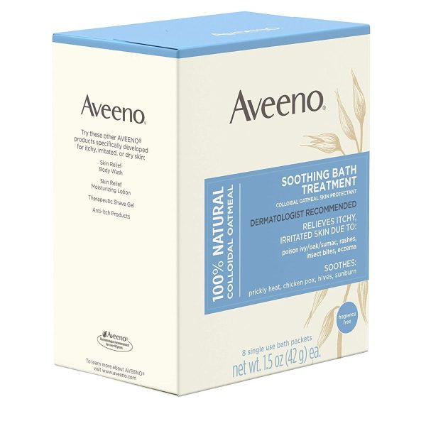 Aveeno Soothing Bath Treatment 1.5oz 8Ct Hot on Sale