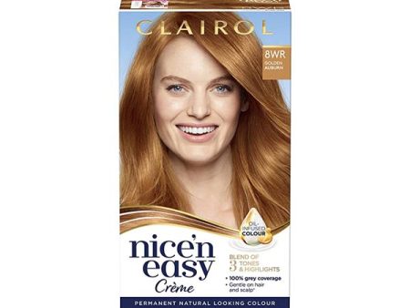 Clairol - Nice N Easy Creme Permanent Natural Looking Colour - 8WR Golden Auburn For Sale